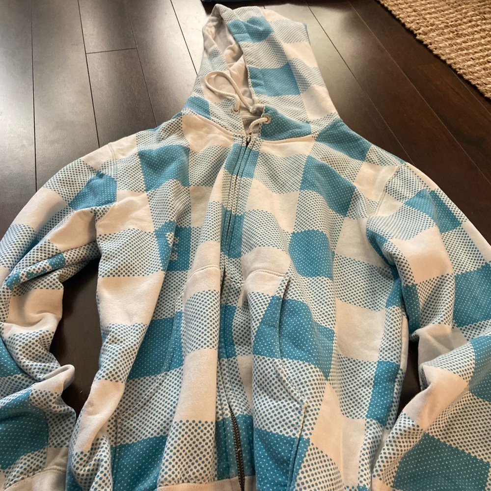 Men’s DC plaid zip up